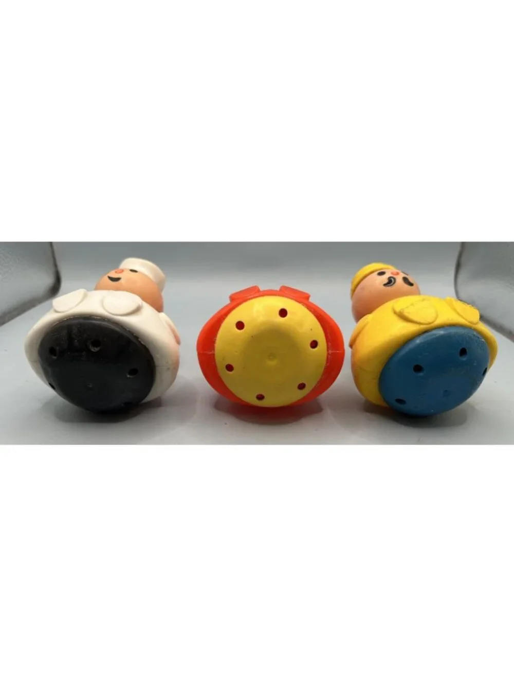 Vintage 1970 Fisher  Price Roly Poly Men Missing Tub